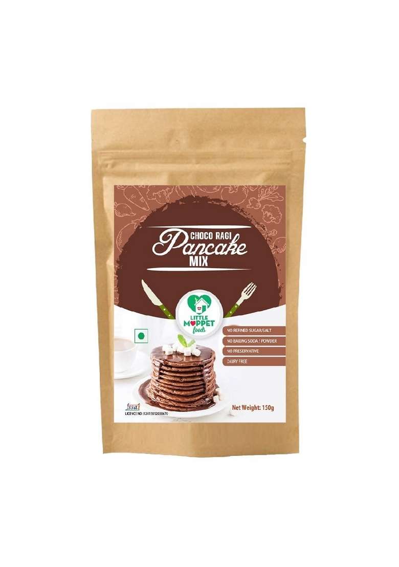 Little Moppet Foods Choco Ragi Pancake Super Saver Pack 150G Each - Indya