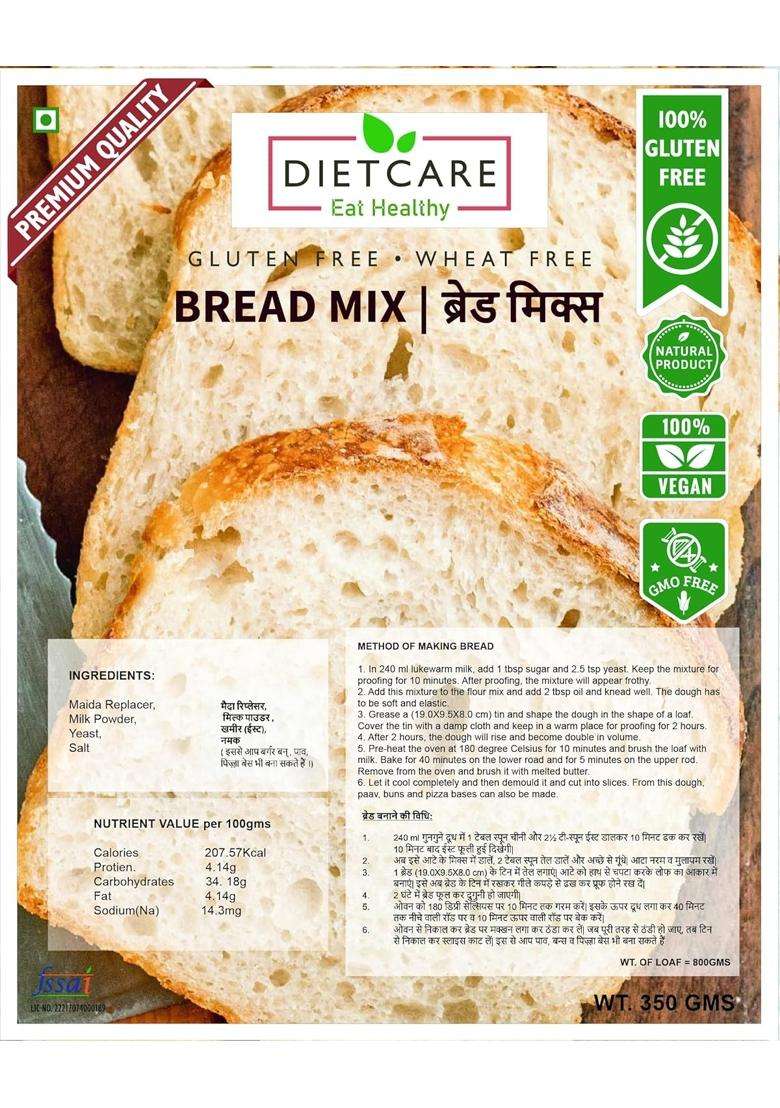 Diet Care Multigrain Gluten Free Bread Mix - Indya