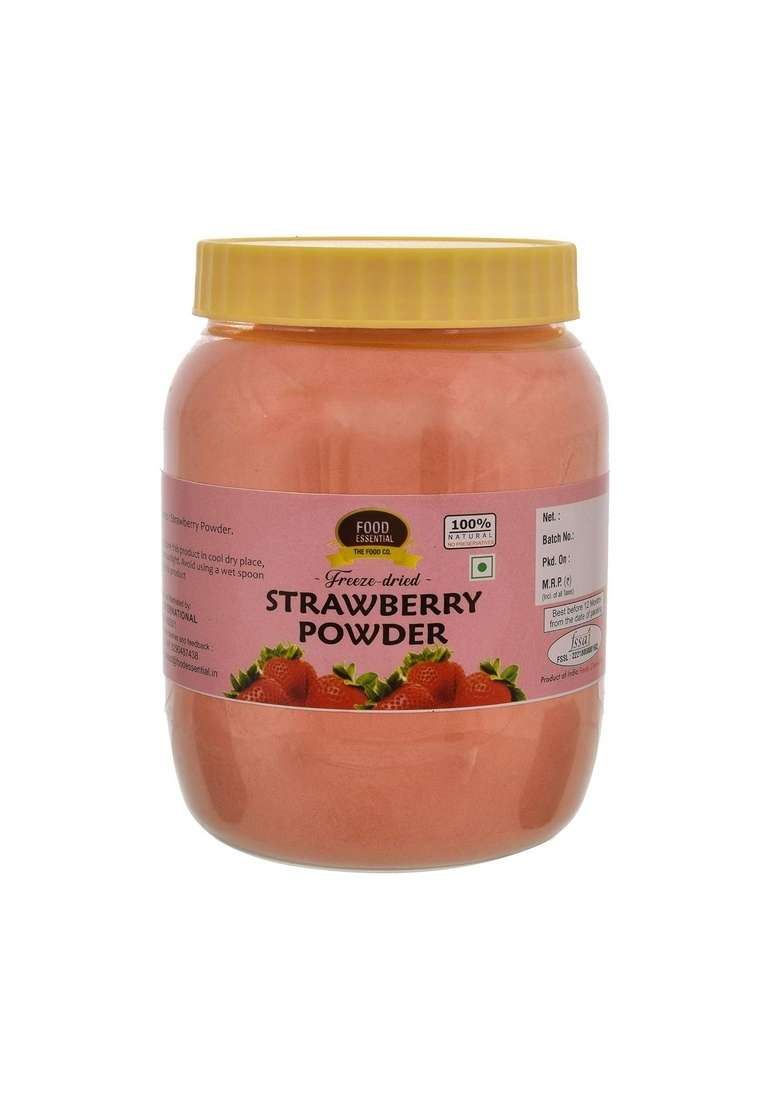 Food Essential Freeze Dried Strawberry Powder 100 Gm - Indya