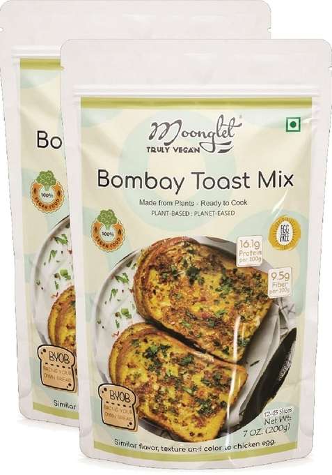 Moonglet Eggless Bombay Toast Mix | Byob Instant Breakfast 400G Pack Of2 200G Each