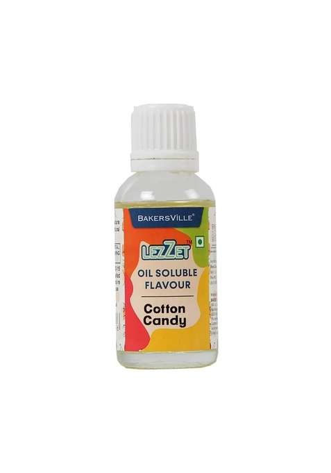 Lezzet Premium Concentrated Oil Soluble Flavour Essence Cotton Candy For Chocolate Cake Making Cookies Ice Creams Desserts | Water Sugar Free 30Ml