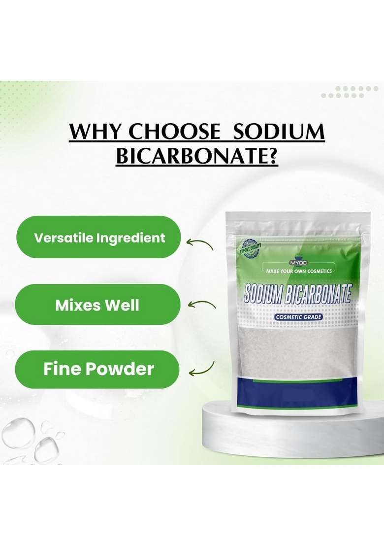 Myoc Cosmetic Grade Sodium Bicarbonate – Pure Eco Friendly Powder For Skincare Cleaning And Diy Applications 16 Oz 453G - Indya