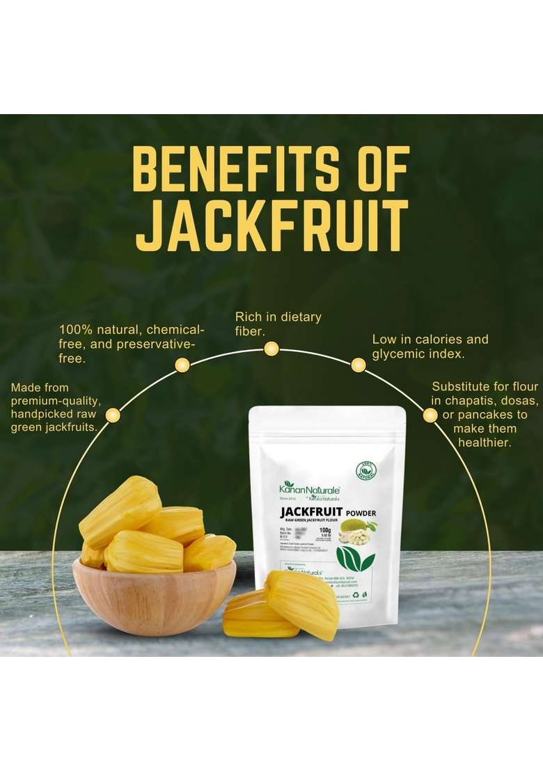 Kerala Naturals Raw Green Jackfruit Powder 100G Pack Of 4 - Indya