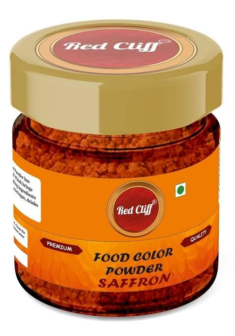 Red Cliff Edible Saffron Food Colour Powder | Vibrant Natural For Baking Cake Decorating Cooking 20G