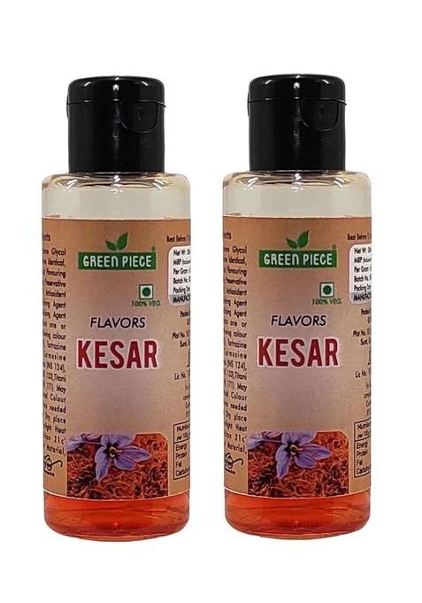 K3 Masala Green Piece Kesar Flavor Food Essence 30Gm X2 Pack Of 2