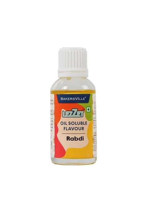 Lezzet Premium Concentrated Oil Soluble Flavour Essence Rabdi For Chocolate Cake Making Candy Cookies Ice Creams Desserts | Water Sugar Free 30Ml