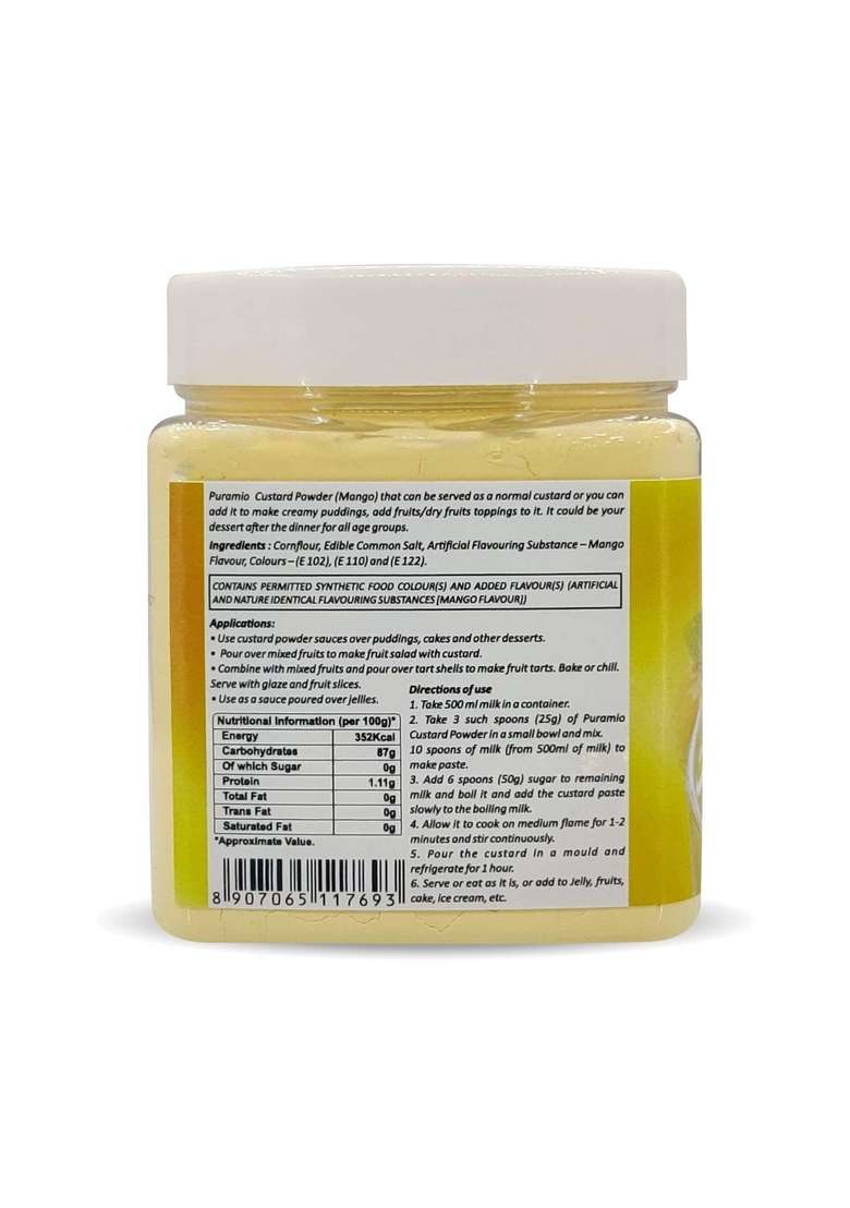 Puramio Custard Powder Mango 250G - Indya