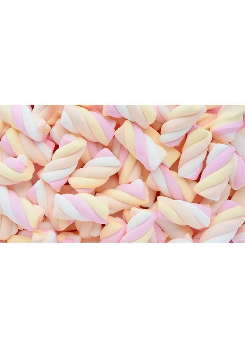 Tastify Aplenty Vegan Twist Marshmallows Candy 175 Gms 80 Pieces ~ Assorted Fruit Flavour Pure Veg Twisted Shape Marshmallow - Indya