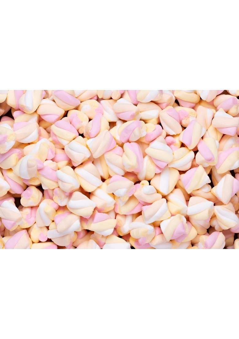Tastify Aplenty Vegan Twist Marshmallows Candy 175 Gms 80 Pieces ~ Assorted Fruit Flavour Pure Veg Twisted Shape Marshmallow - Indya