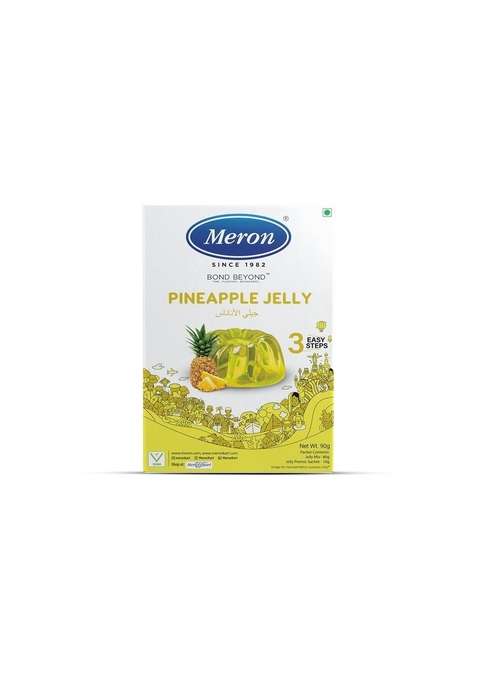Meron Pineapple Jelly 90G | Convenient Premix Vibrant Tropical Flavor Easy To Prepare Make Perfect For Parties Family Treats Powder