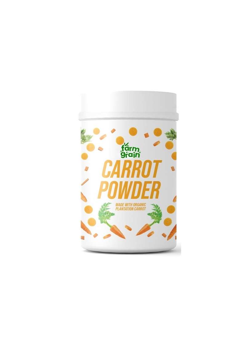 Farm Grain Carrot Powder 250 Gm Earthy Flavor And Rich Source Of Vitamins Culinary Uses For Drinking Perfect Smoothies Soups Baked Goods Snacks - Indya
