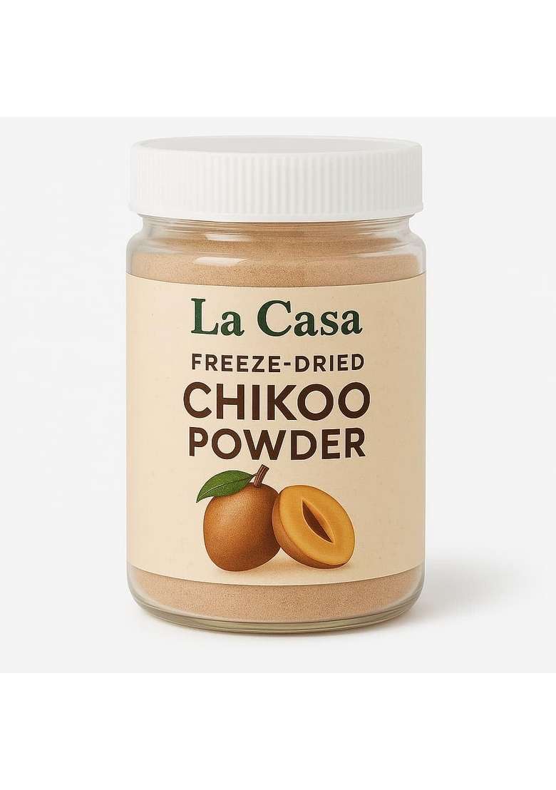 La Casa Freeze Dried Chikoo Sapota Powder 100 Natural No Added Sugar 250G - Indya