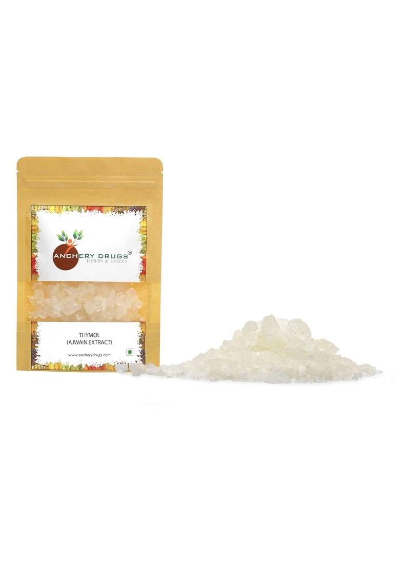 Anchery Drugs Thymol Crystals Thymus Vulgaris Extract Ajwain 250 Gms - Indya