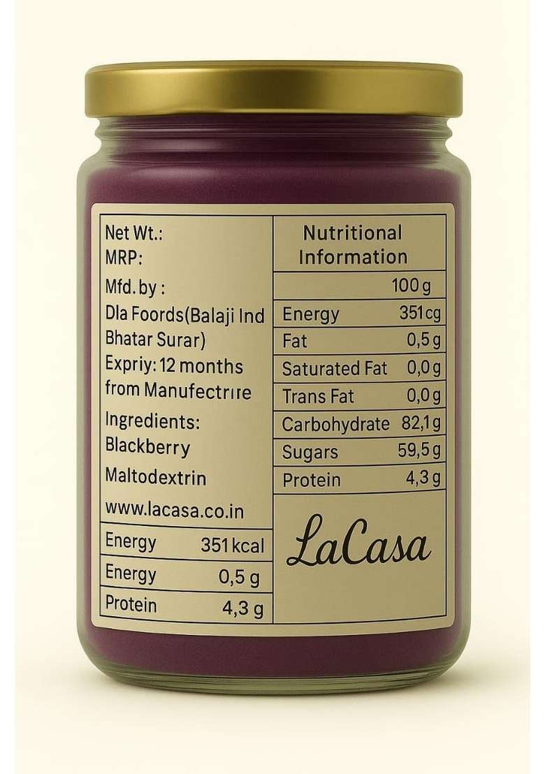 La Casa Blackberry And Raspberry Powder – Superfood Berry Blend Antioxidant Rich Vegan Non Gmo Perfect For Smoothies Yogurt Baking 2X10G - Indya