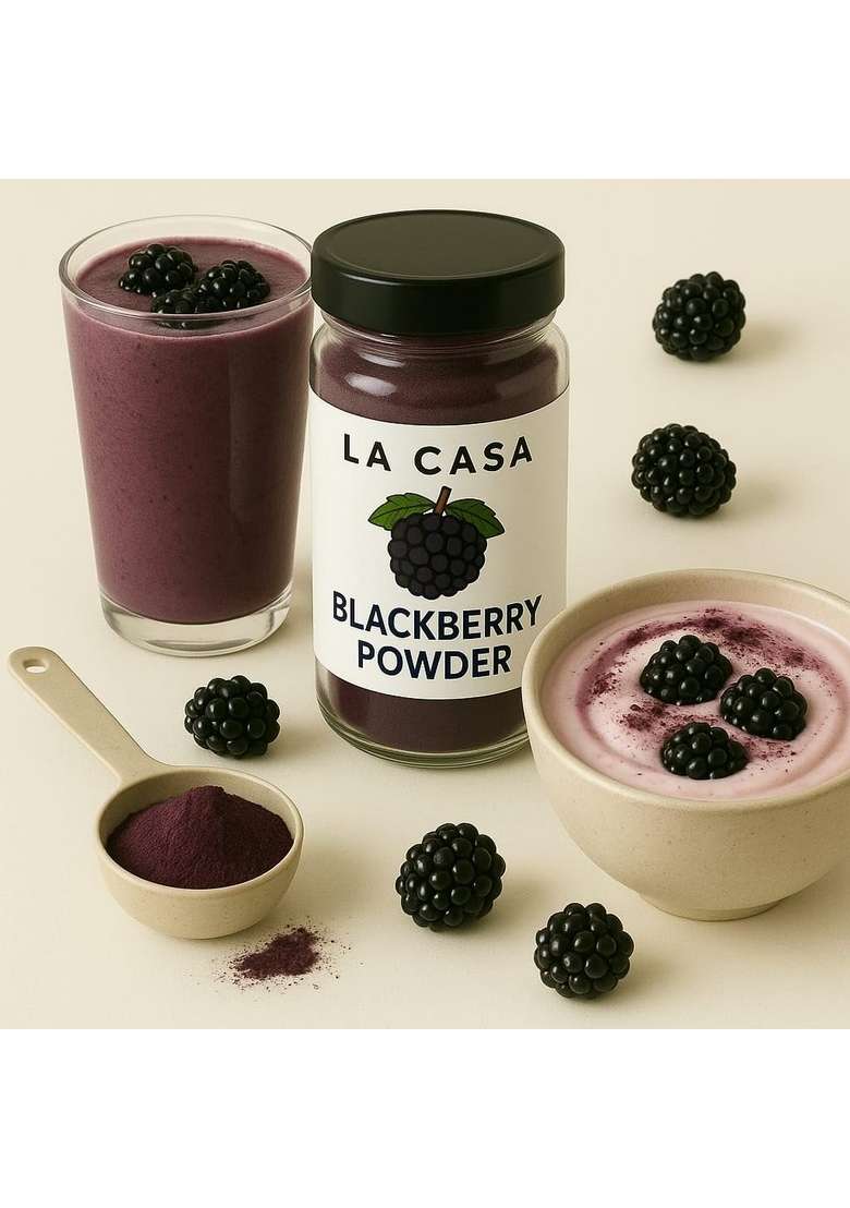 La Casa Blackberry And Raspberry Powder – Superfood Berry Blend Antioxidant Rich Vegan Non Gmo Perfect For Smoothies Yogurt Baking 2X10G - Indya