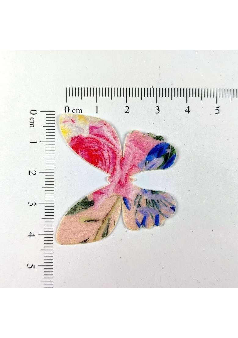 Tastycrafts Pre Cut Wafer Paper Butterflies I Cake Topping Décor Edible Stick On Decorations For Cupcake And Pastry Abstract Cream Butterfly 20 Pcs Wpc 014 - Indya