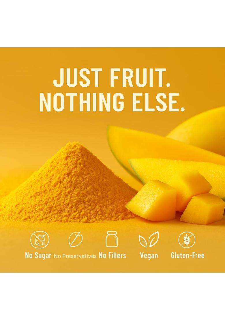 Confect Mango Alphanso Powder | Pure Natural Fruit For Smoothies Baking Beverages Juices Tea Diy Recipes Vegan Gluten Free No Added Sugar – 200 Gms - Indya