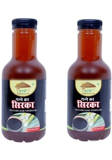 Kutbi Natural Organic Sugarcane Vinegar Sirka 500Ml Each Pack Of 2 Vinegar&nbsp;&nbsp; X 0 5 L