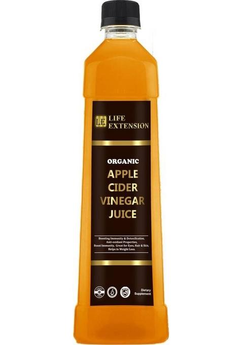 Life Extension Organic Apple Cider Vinegar With Mother For Weight Loss Sa170 Vinegar&nbsp;&nbsp; 500 Ml