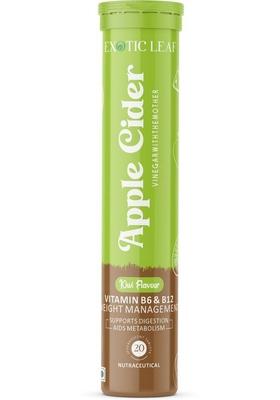 Exotic Leaf Kiwi Apple Cider Vinegar Tablets 20 Flavor For Digestion Weight Loss Vinegar&nbsp;&nbsp; No