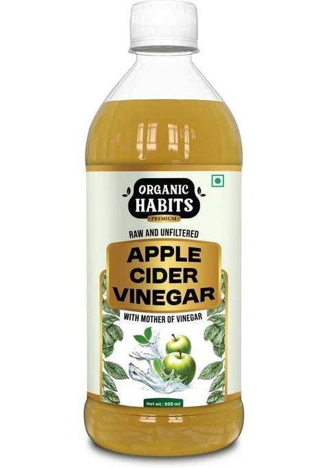 Organic Habits Great Himalayan Apple Cider Vinegar With Mother Of | Raw Unfiltered Vinegar&nbsp;&nbsp; 500 Ml