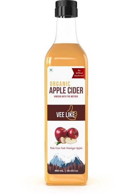 Vee Like Organic Apple Cider Vinegar With Natural Mother Of Vinegar&nbsp;&nbsp; 900 Ml