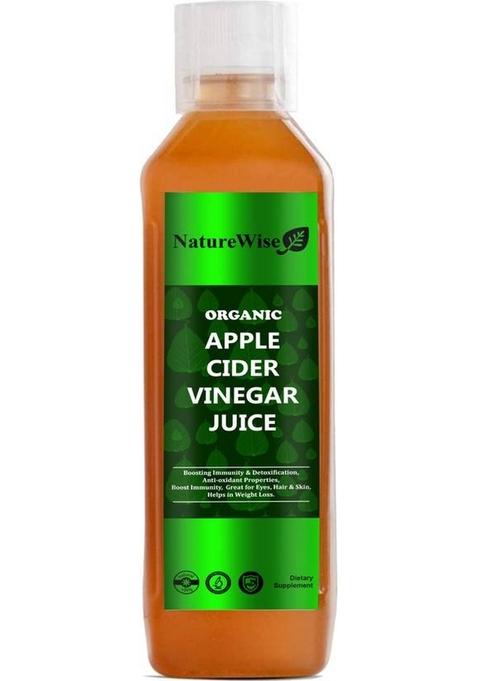 Naturewise Organic Apple Cider Vinegar With Mother For Weight Loss Sa260 Vinegar&nbsp;&nbsp; 500 Ml