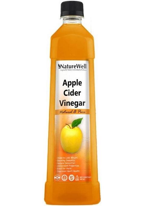 Naturewell Organic Apple Cider Vinegar With Mother For Weight Loss Vinegar&nbsp;&nbsp; 500 Ml