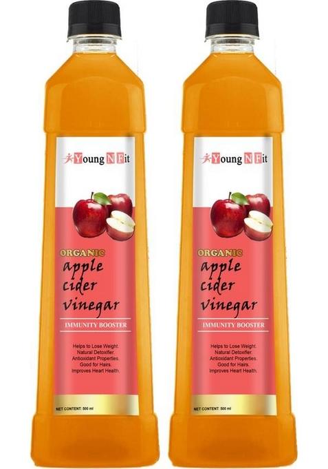 Young N Fit Organic Apple Cider Vinegar With Mother For Weight Loss Sa393 Vinegar&nbsp;&nbsp; 2 X 500 Ml