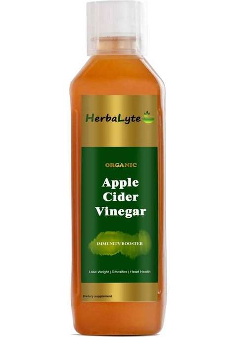 Herbalyte Organic Apple Cider Vinegar With Strand Of Mother Q4 Vinegar&nbsp;&nbsp; 500 Ml