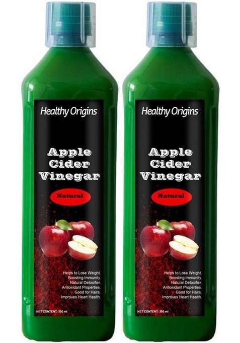 Healthy Origins Apple Cider Vinegar With Mother For Weight Loss Pack Of 2 Rpremium Vinegar&nbsp;&nbsp; X 500 Ml