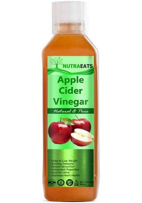 Nutraeats Premium Organic Apple Cider Vinegar With Mother For Weight Loss G Vinegar&nbsp;&nbsp; 500 Ml