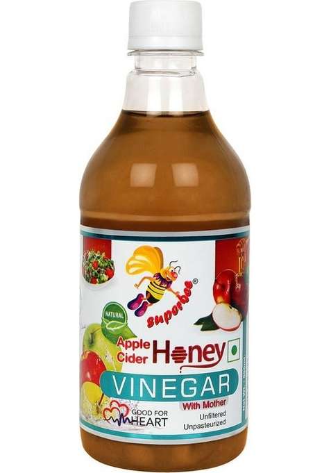 Super Bee Apple Cider Honey Vinegar Premium Quality Vinegar&nbsp;&nbsp; 500 Ml