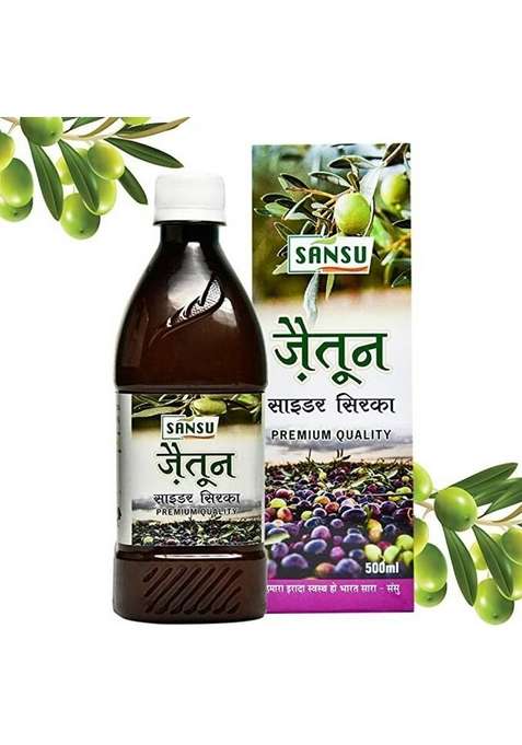 Sansu Olive Cider Vinegar Premium Jaitun Ka Sirka 2 Vinegar&nbsp;&nbsp; X 500 Ml