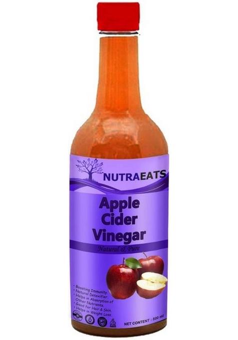 Nutraeats Organic Apple Cider Vinegar With Mother For Weight Loss U Strand Of Vinegar&nbsp;&nbsp; 500 Ml