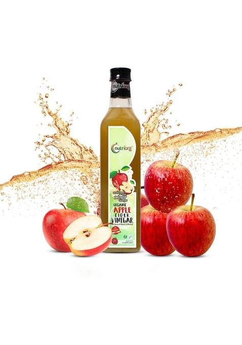 Nutriorg Certified Organic Usda Npop Nop Raw Apple Cider Vinegar With Mother 500 Ml Glass Bottle Vinegar&nbsp;&nbsp;