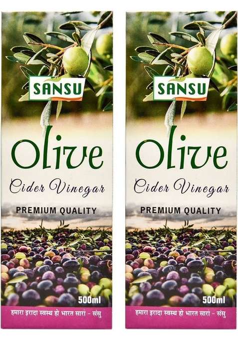 Sansu Health Care Natural Olive Cider Vinegar| Jaitoon Sirka| Vinegar&nbsp;&nbsp; 2 X 200 Ml