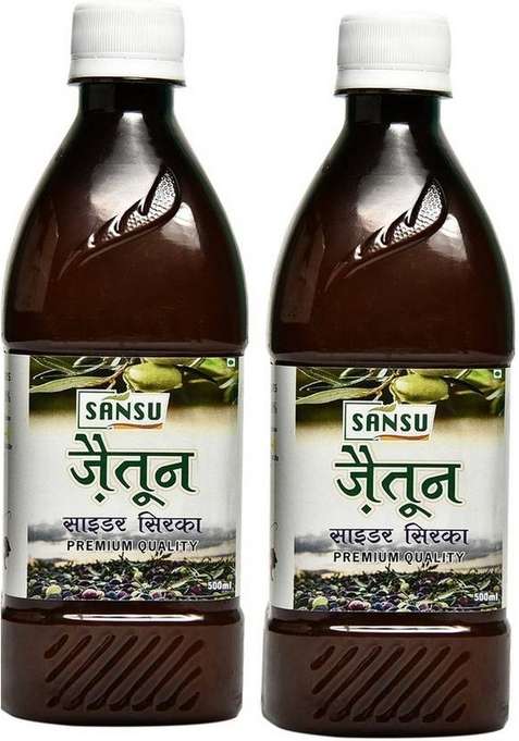 Sansu Olive Cider Vinegar Premium Quality Vinegar&nbsp;&nbsp; 2 X 500 Ml