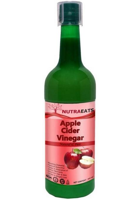 Nutraeats Organic Apple Cider Vinegar With Mother For Weight Loss Q Unfiltered And Undiluted Vinegar&nbsp;&nbsp; 500 Ml