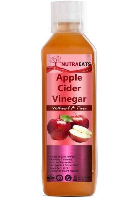 Nutraeats Nutrition Organic Apple Cider Vinegar With Mother For Weight Loss L Strand Of Vinegar&nbsp;&nbsp; 500 Ml