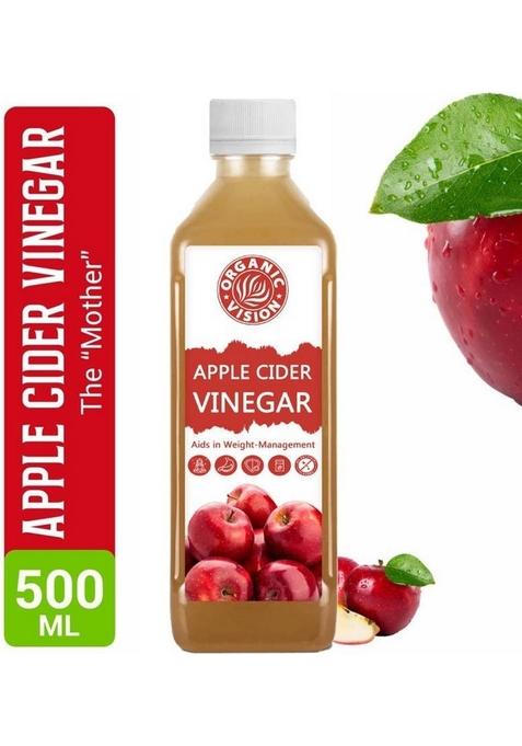 Organicvison Pure Natural Himalayan Apple Cider Vinegar For Fat Loss With Mother Vinegar&nbsp;&nbsp; 500 Ml