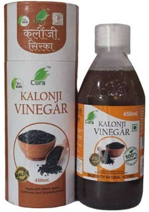 Cura Kalonji Vinegar For Good Health Fibre Pack Of 1 450 Ml Vinegar&nbsp;&nbsp;