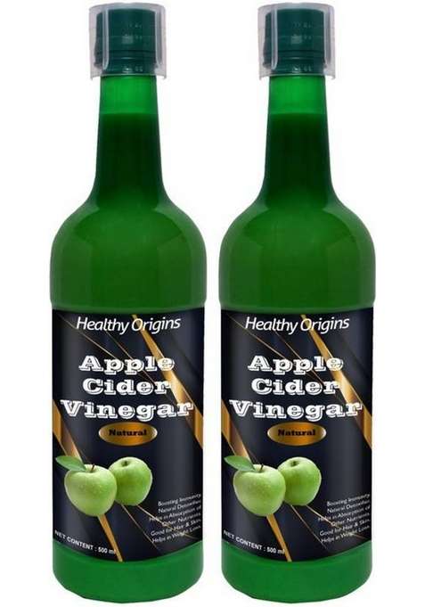 Healthy Origins Nutrition Raw Apple Cider Vinegar With Mother For Weight Loss 500X2Ml Pro Rn Vinegar&nbsp;&nbsp; 2 X 500 Ml
