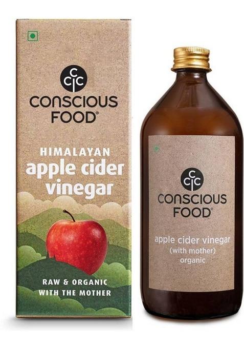 Conscious Food Organic Apple Cider|Raw With The Mother Vinegar&nbsp;&nbsp; 500 Ml