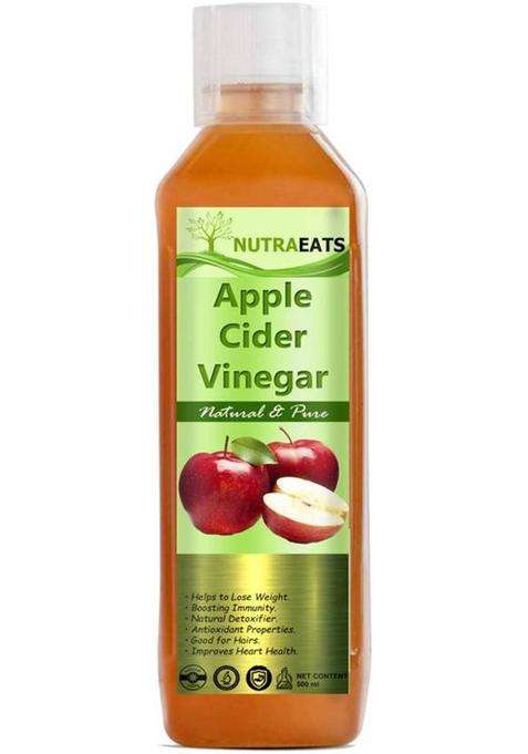 Nutraeats Apple Cider Vinegar For Weight Loss H Unfiltered And Undiluted Vinegar&nbsp;&nbsp; 500 Ml