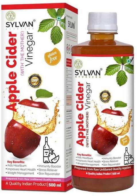 Sylvan Ayurveda Apple Cider Vinegar With The Mother|Prepared From Raw Quality Apples| Vinegar&nbsp;&nbsp; 500 Ml