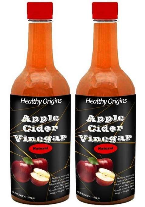 Healthy Origins Apple Cider Vinegar With Mother For Weight Loss G 500X2Ml Premium Rtg Vinegar&nbsp;&nbsp; 2 X 500 Ml