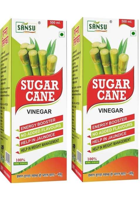 Sansu Sugarcane Ka Sirka Vinegar&nbsp;&nbsp; 3 X 500 Ml