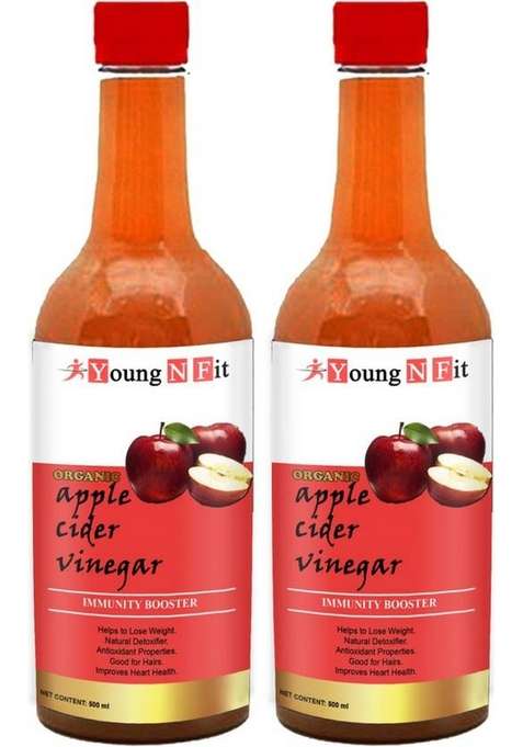 Young N Fit Apple Cider Vinegar For Weight Loss With Mother S25 Ultra Vinegar&nbsp;&nbsp; 2 X 500 Ml
