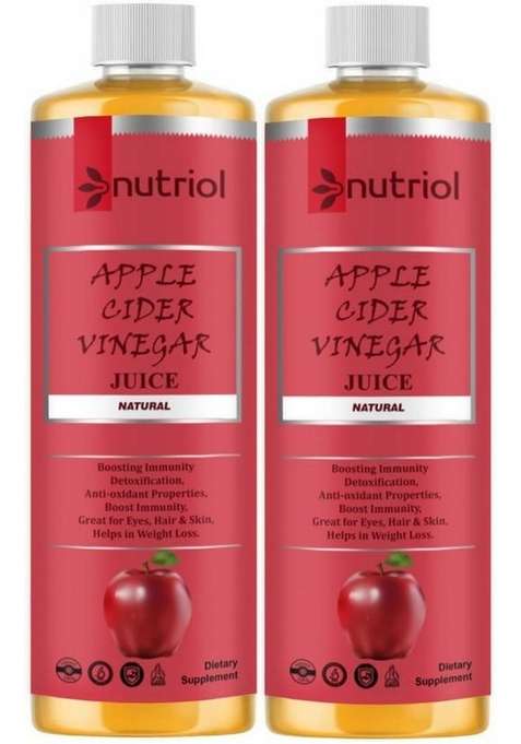Nutriol Apple Cider Vinegar With Mother For Weight Loss S34 Pro Vinegar&nbsp;&nbsp; 2 X 500 Ml